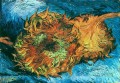 Naturaleza muerta con dos girasoles Vincent van Gogh